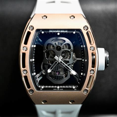 richard mille skull gold price|richard mille with skull.